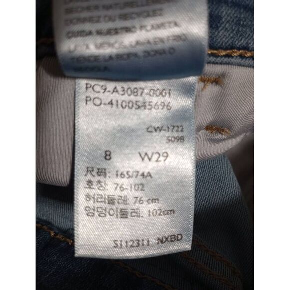 Denizen Jeans Ladies 8 Raw Hem Distressed - Picture 7 of 9